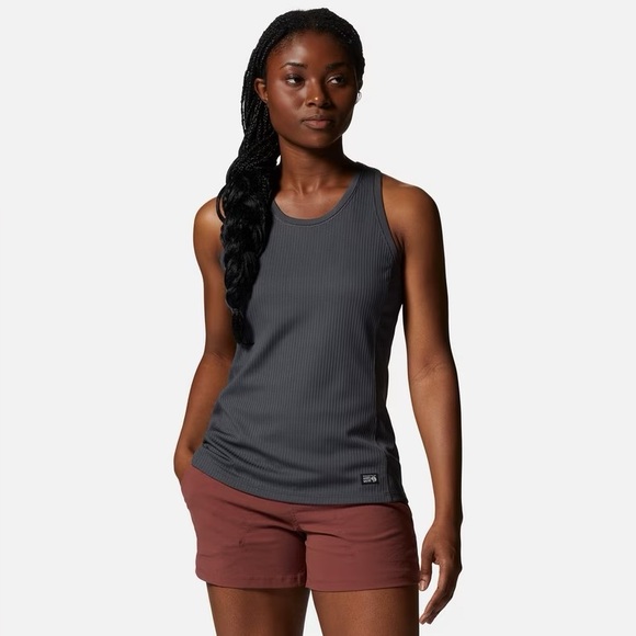 Mountain Hardwear Tops - Mountain Hardwear Summer Rib Tank Top Sleeveless Top Gray Women’s Large